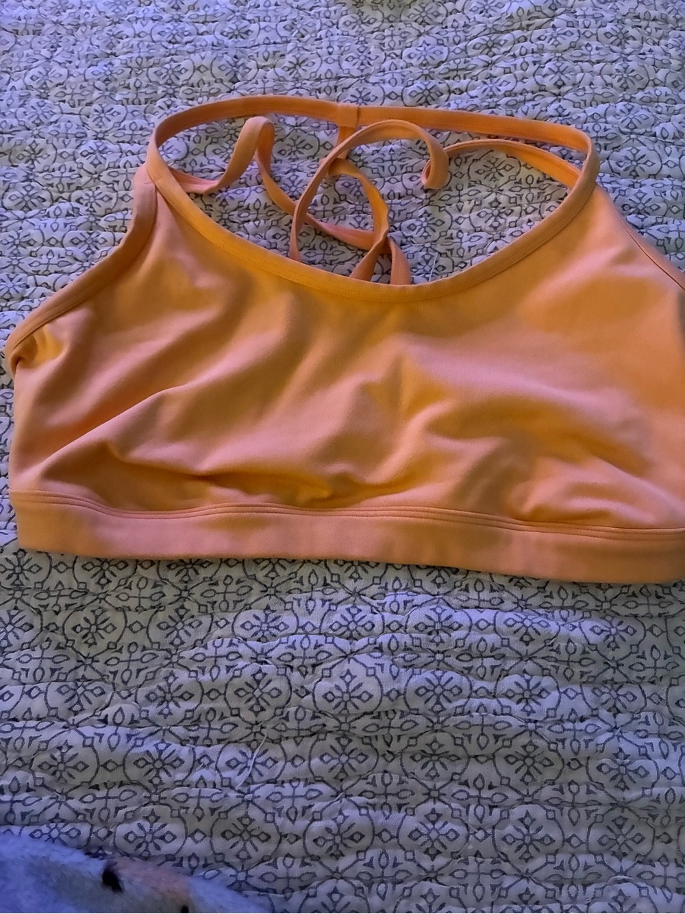Gilly Hicks Peach racer back Bra Size Large